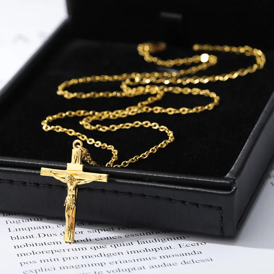 Collier croix de Jésus Christ pour homme et femme